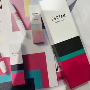 EGUTAM エグータム まつげ美容液 新品未開封 正規品 リーフレット付き 新パッケージ まつ毛パーマ/まつ育