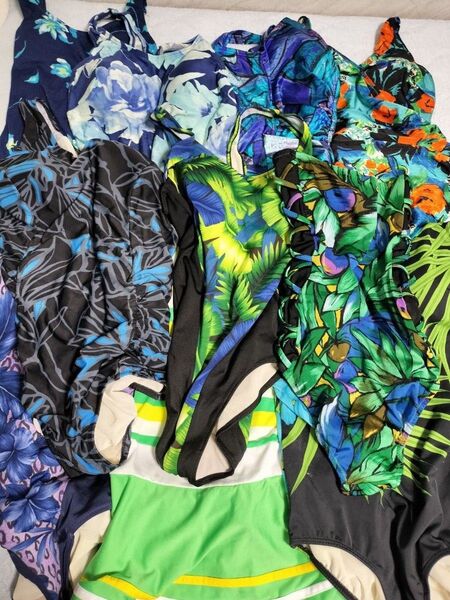 ワンピース水着 レディース ファッション水着 まとめ売り クリーニング済み 10着