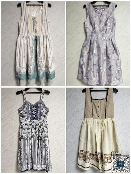 axes femme アクシーズファム ワンピース ジャンパースカート まとめ売り 美品