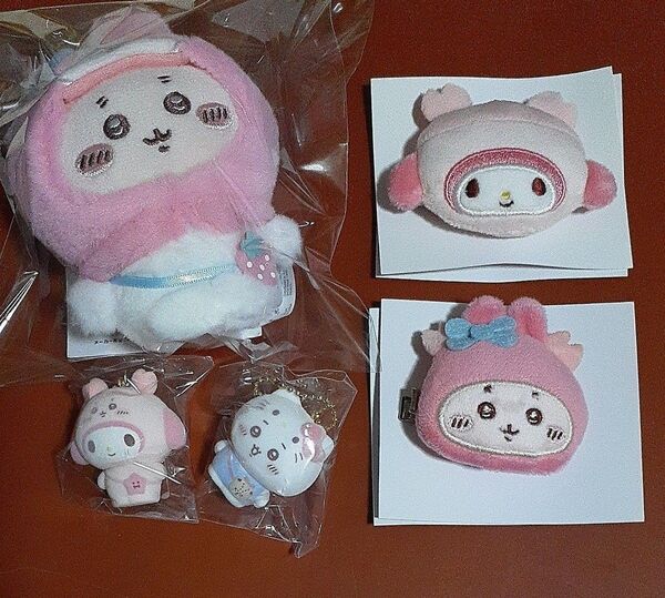 ちいかわ サンリオ 限定コラボ グッズ 6点セット カニちゃん 古本屋 マイメロ