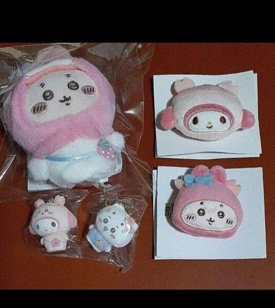 ちいかわ サンリオ 限定コラボ グッズ 6点セット カニちゃん 古本屋 マイメロ