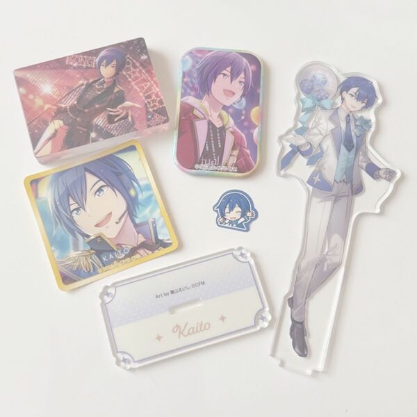 VOCALOID プロセカ KAITO ノーブルアート ステッカー スクエア缶バッジ 初音ミク 16th アクリルスタンド