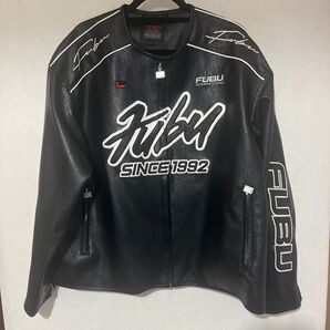 美品!FUBU INTERNATIONAL レザージャケット Lサイズ ブラック