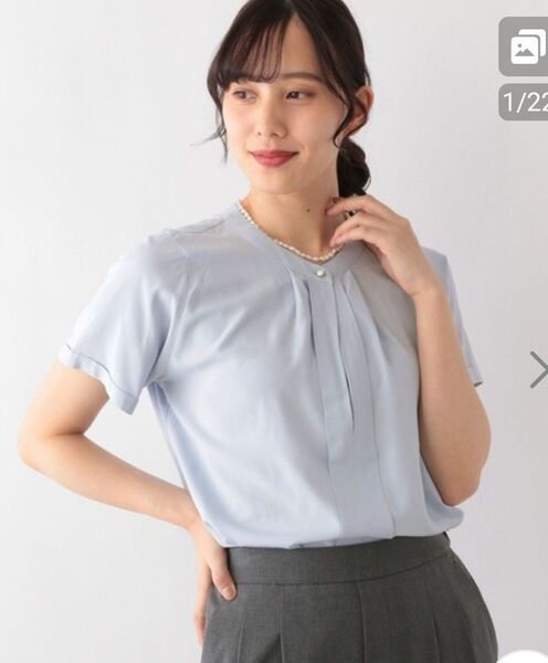 ブラウス シャツ さらさらリラックス2WAYタック半袖/987190 レディース