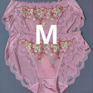 トリンプ プレミアム レッドレーベル TR0109 カーネーションの花 レギュラーショーツ ピンク 2枚/M