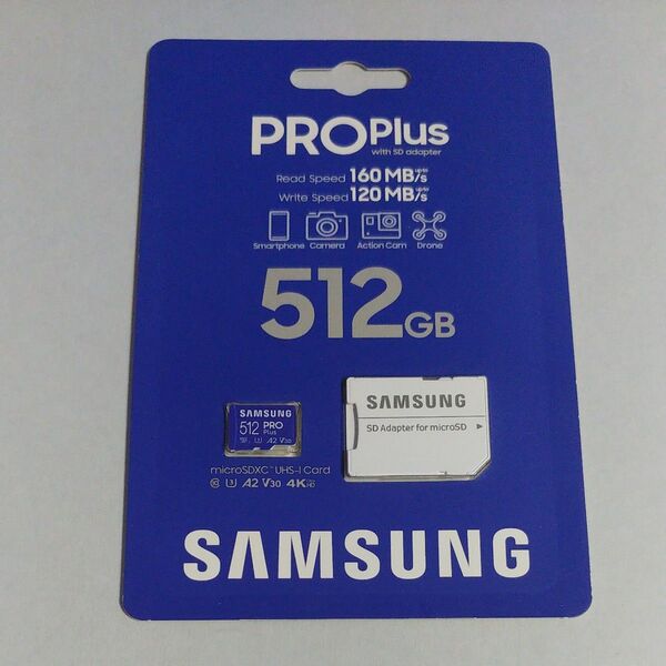 Samsung 512GB microSDXC PRO Plus MB-MD512KA/EC microSDカード