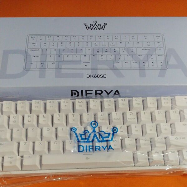 DIERYA DK68SE ゲーミングメカニカルキーボード 有線接続 65%配列 68キー 青軸 英語配列