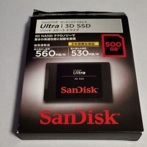 SanDisk SDSSDH3-500G-J25 Ultra 3D 2.5インチ 7mm SATA 500GB