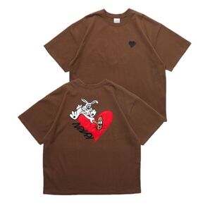 カオヨリナカミ×フリークスストア☆ラビット ハート 半袖Tシャツ バックプリントTシャツ コラボ ハートモチーフ ユニセックス