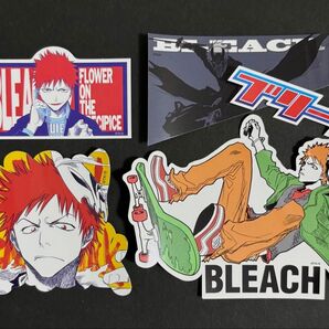 BLEACH FC限定☆デザインステッカー 5枚セット 黒崎一護 キャラクターグッズ シール レア 希少品 久保帯人 少年ジャンプ