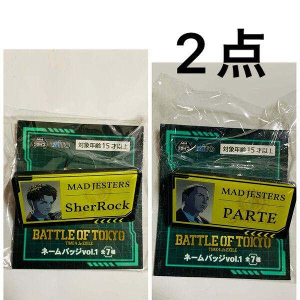 BATTLE OF TOKYO TIME 4 Jr. EXILE ネームバッジ vol.1 片寄涼太 関口メンディー バッジ