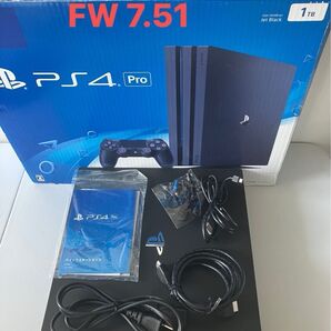 PlayStation4 Pro 1TB CUH-7000BB01 ジェット・ブラック本体 中古 送料無料