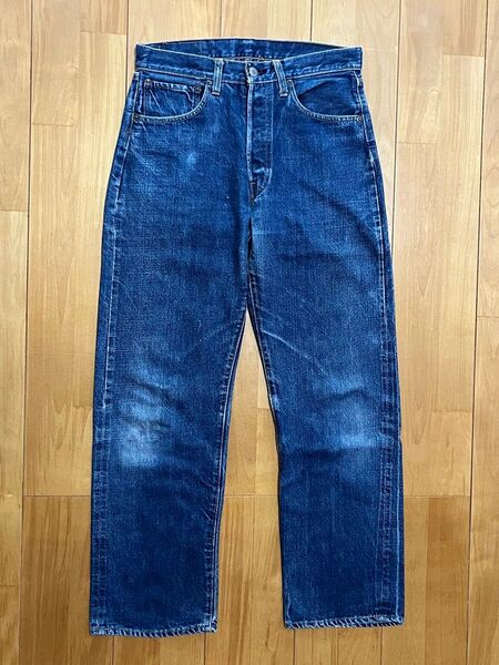 濃紺 bigE 501 60's W30 ボタン裏6 Levi's 前期 赤耳 / 検索用 66前期 後期 A S F type