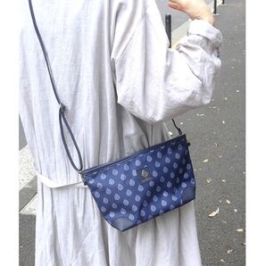 Les Olivades(レゾリヴァード)ポーチorポシェット ネイビー系 マザン柄 付録 リンネル 新品