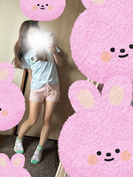 ニットショーパン 小さめ