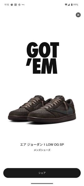 【美品】NIKE travis エアジョーダン ナイキ トラヴィス ベルベットブラウン 28センチ 値下げ不可