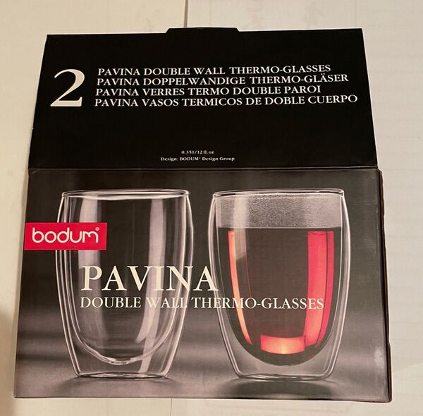 bodum PAVINA ダブルウォールグラス 2個セット