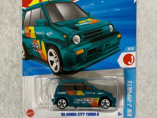 トレジャーハント ホットウィール HONDA CITY TURBO II 緑 HotWheels ホンダ シティ ターボ2 TH