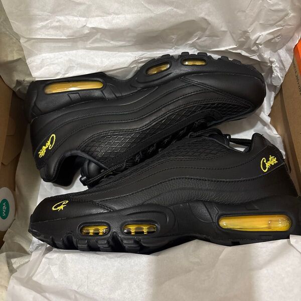 corteiz x NIKE AIR MAX 95 Black and Tour Yellow 27cm