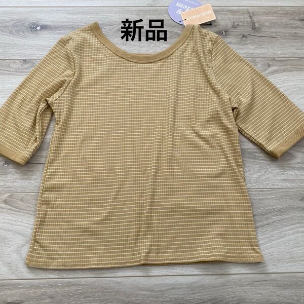 新品 未使用 トップス イエロー 黄色 Lサイズ Tシャツ