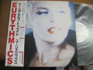 Eurythmics - Be Yourself Tonight /ユーリズミックス/洋楽/Aretha Franklin/Elvis Costello/RPL-8290/帯付/国内盤LPレコード