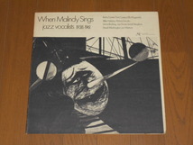 WHEN MALINDY SINGS/JAZZ VOCALISTS 1938-1961（輸入盤）_画像1