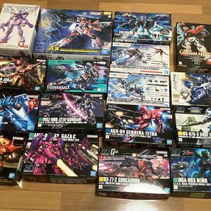 プラモデル ガンプラ まとめ売り 未組立 一部組み立て済み 機動戦士ガンダム HG MG 17個