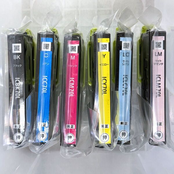 【新品・未開封・未使用・純正品】エプソン EPSON インクカートリッジ さくらんぼ IC6CL70L (6色パック増量)×1個