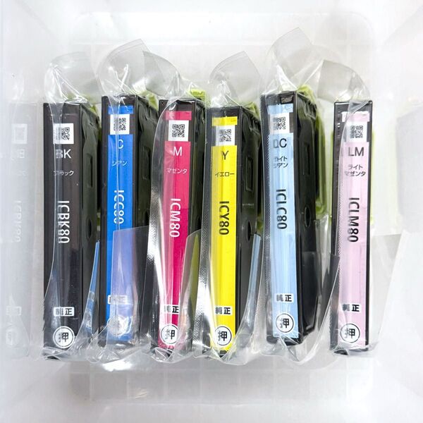 【新品・未使用・未開封】とうもろこし 純正品 EPSON エプソン インクカートリッジ IC6CL80 (6色パック)×1個