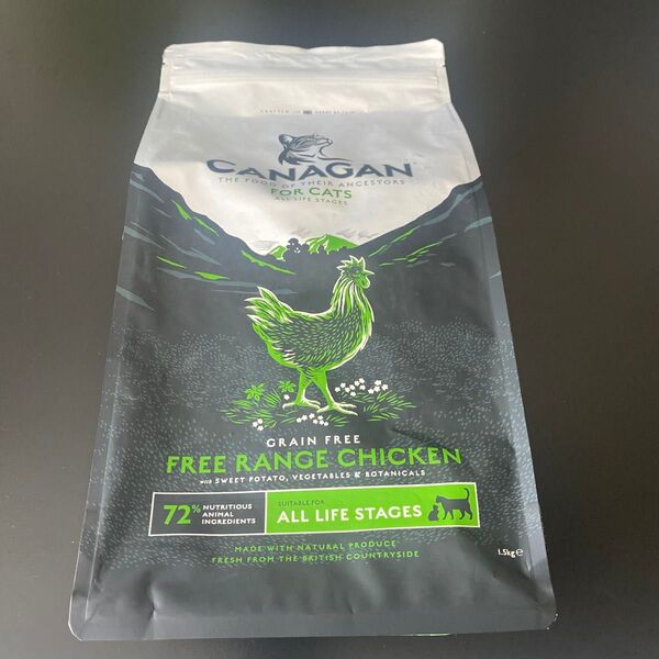 キャットフード CANAGAN FREE RANGE CHICKEN 1.5kg 猫用 ご飯 ドライフード グレインフリー