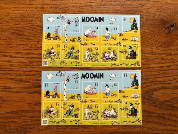 ★ムーミン 記念切手★グリーティング シール切手(84円10枚) ×2シート