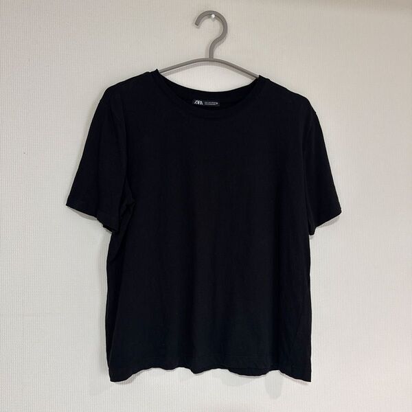 ZARA ザラ 黒 半袖Tシャツ L