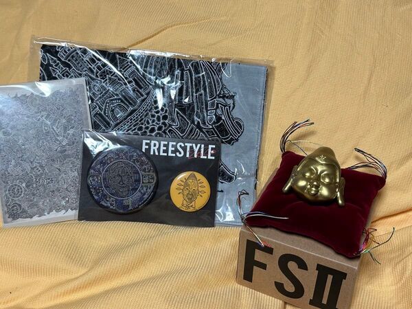 FSⅡ 嵐 大野智 FreeStyle 缶バッジ 置物 バンダナ ポストカード セット