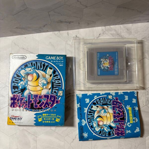 ポケットモンスター ゲームボーイ 青 ソフト 箱 説明書