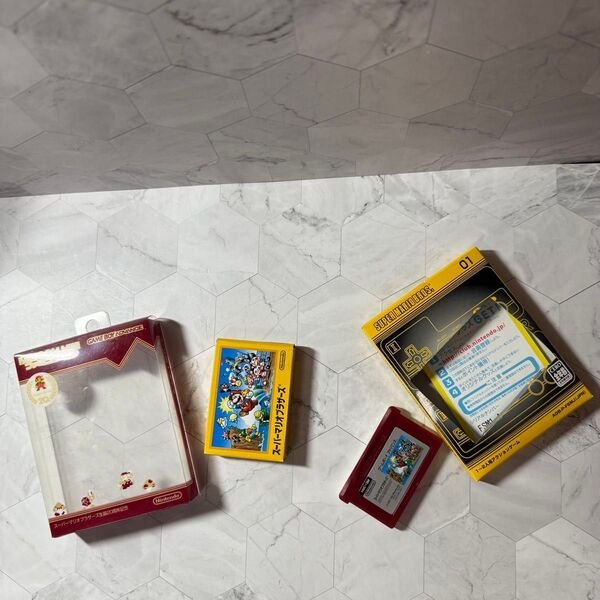 スーパーマリオブラザーズ ファミコンミニ ゲームボーイアドバンス ソフト 箱