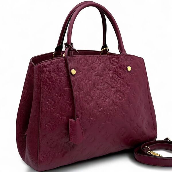 【極美品】ルイヴィトン LOUIS VUITTON モノグラム アンプラント モンテーニュMM ハンドバッグ 2WAY ショルダー