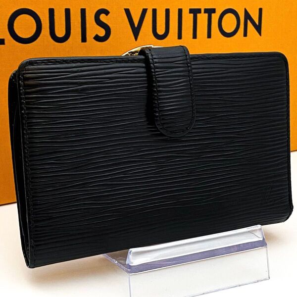 【極美品】ルイヴィトン LOUIS VUITTON エピ ポルトフォイユ ヴィエノワ 二つ折り ノワール 黒 お札入れ