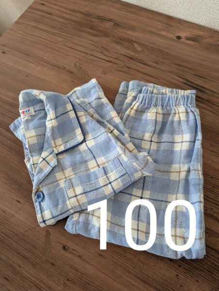 パジャマ 長袖 薄手 前開き 100 男の子
