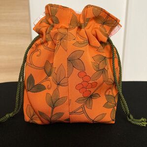 ハンドメイド品 (小)巾着 ちりめん