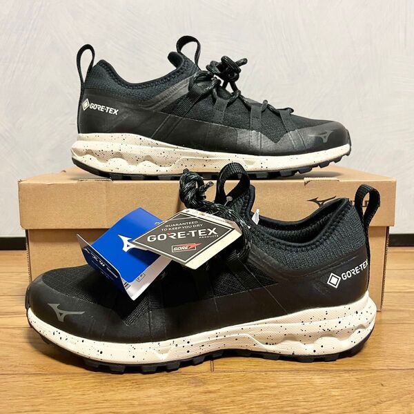 【新品未使用】MIZUNO WAVE EVOKE GTX 24㎝ ブラック ウォーキングシューズ ミズノ ゴアテックス
