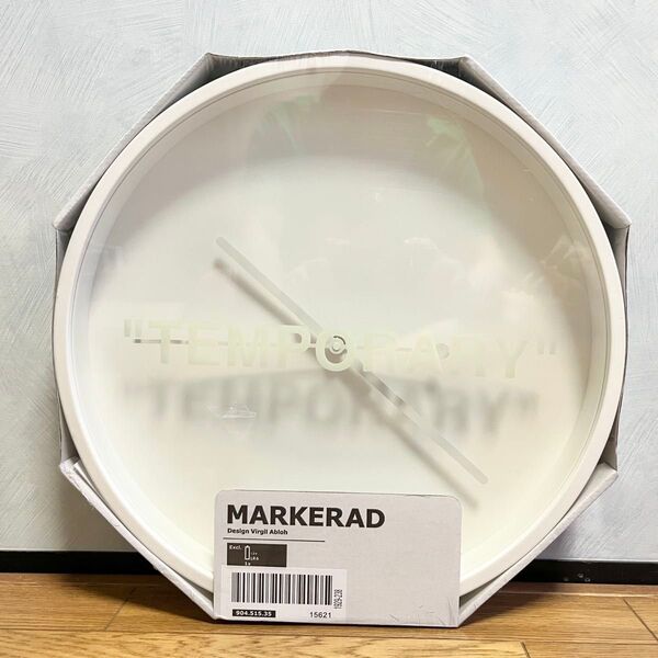 【新品未開封】IKEA×VIRGIL ABLOH ウォールクロック コラボ off-white ヴァージルアブロー 壁掛け時計