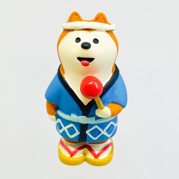 デコレ コンコンブル 夏祭り おまつりわんこ 柴犬 フィギュア 昭和レトロ 置物