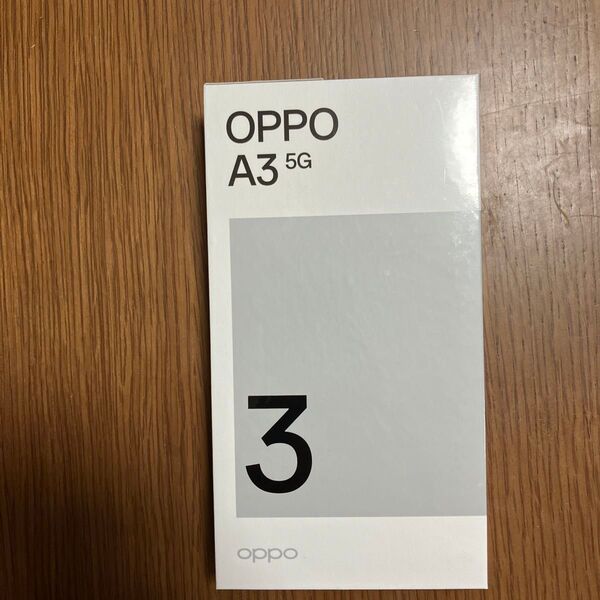 新品未開封(シュリンク付) OPPO A3 5G SIMフリー ブラック(A4020P) 一括購入品