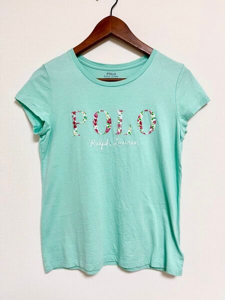ポロラルフローレン Tシャツ XL 160 ミントグリーン