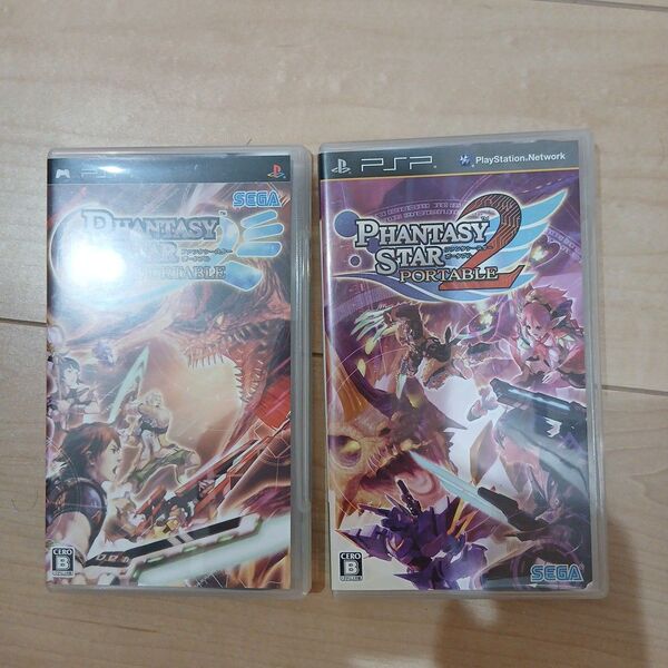 psp ファンタシースターポータブル 1、2セット
