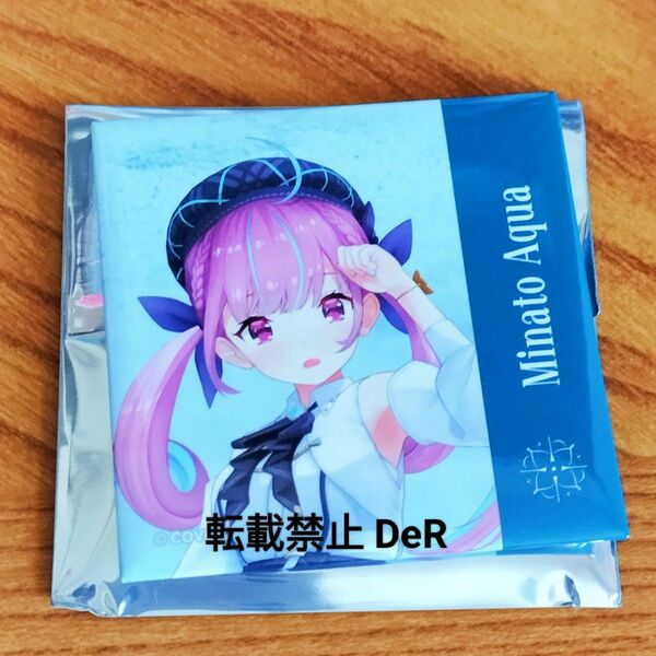 ホロライブ 湊あくあ Blue Journey 1st Live「夜明けのうた」 スクエア缶バッジ