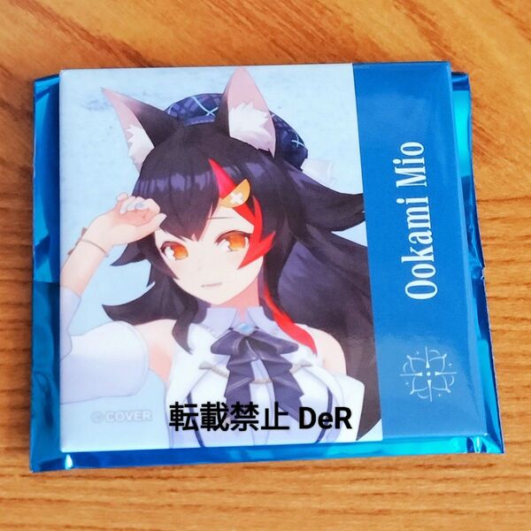 ホロライブ 大神ミオ Blue Journey 1st Live「夜明けのうた」 スクエア缶バッジ