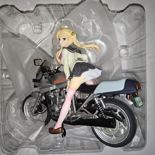 【箱有り】ばくおん!! 鈴乃木凜&GSX400Sカタナ 塗装済み完成品フィギュア