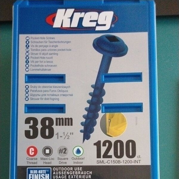 Kreg ポケットホールスクリュー 38mm 100個のバラ売り