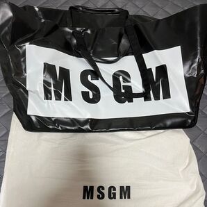 【未使用美品・オシャレ★】正規品・MSGM大型2WAYバッグ MADE IN ITALY